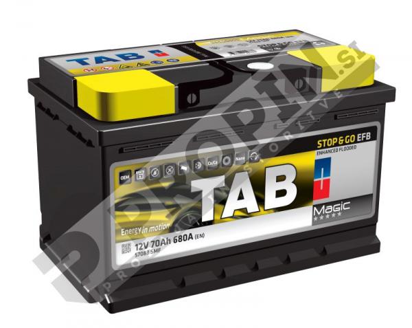 Akumulator TAB MAGIC STOP & GO EFB 70Ah 680A